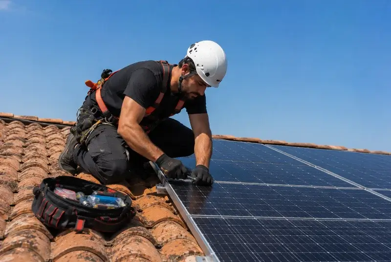 Maintenance et monitoring de panneaux solaires à Arboucave