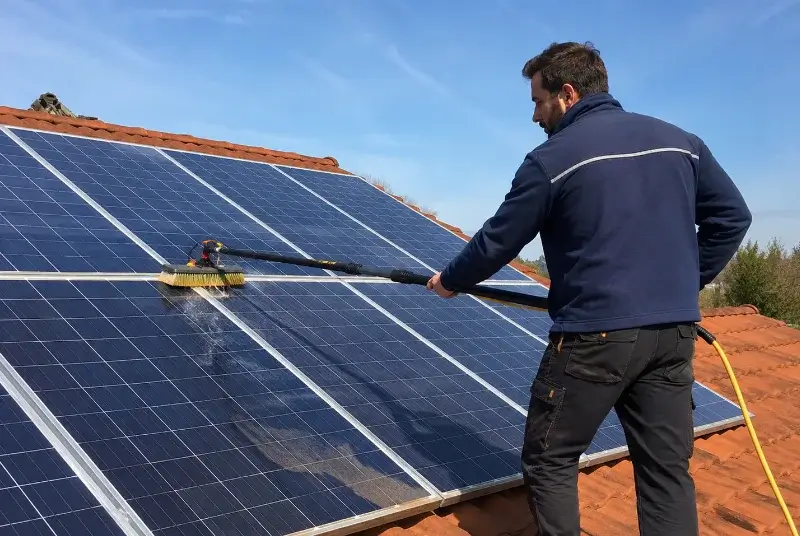 Nettoyage et entretien de panneaux solaires à Arboucave